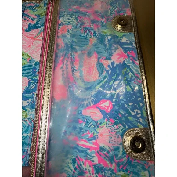 Lilly Pulitzer Fished My Wish Bi-Fold Travel Organizer‎ Floral Wallet Clutch - Picture 2 of 7